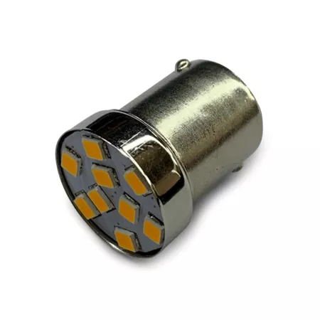 LED Indicator Bulbs STR8 (x2) BA15S orange
