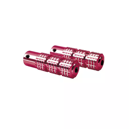 Foot Pegs knurled red
