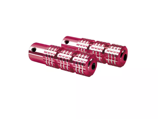 Foot Pegs knurled red