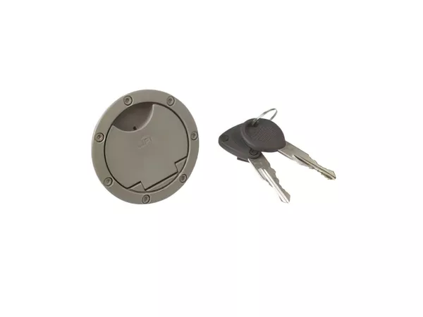 Fuel Cap lockable Yamaha Aerox \/ Nitro silver-gray