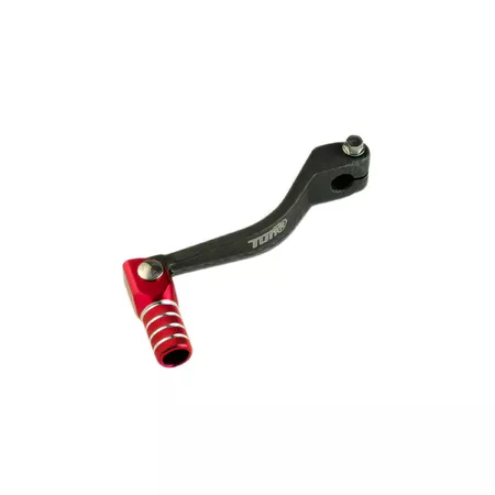 Gear Lever folding Derbi aluminium carbon look \/ red