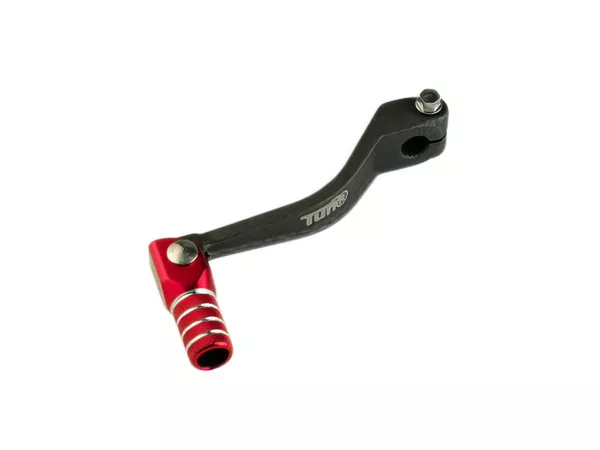 Gear Lever folding Derbi aluminium carbon look \/ red