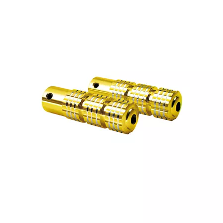 Foot Pegs knurled gold