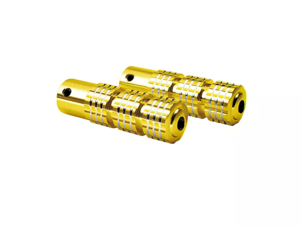 Foot Pegs knurled gold