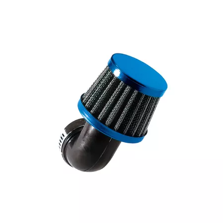 Tun'R Air Filter d.28-35 conical KN 90Â° angle blue