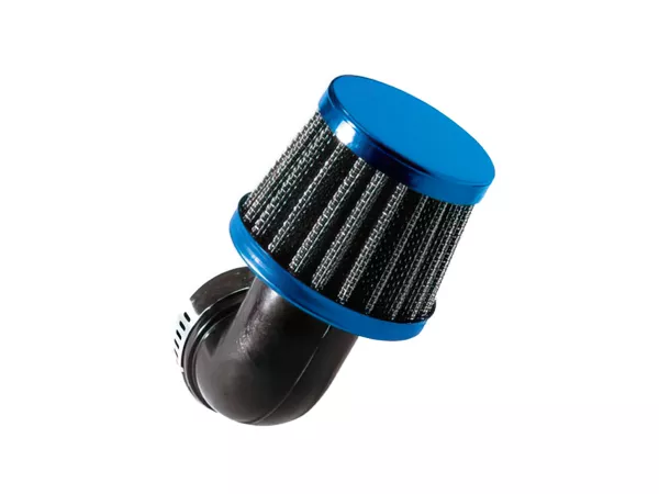 Tun'R Air Filter d.28-35 conical KN 90Â° angle blue