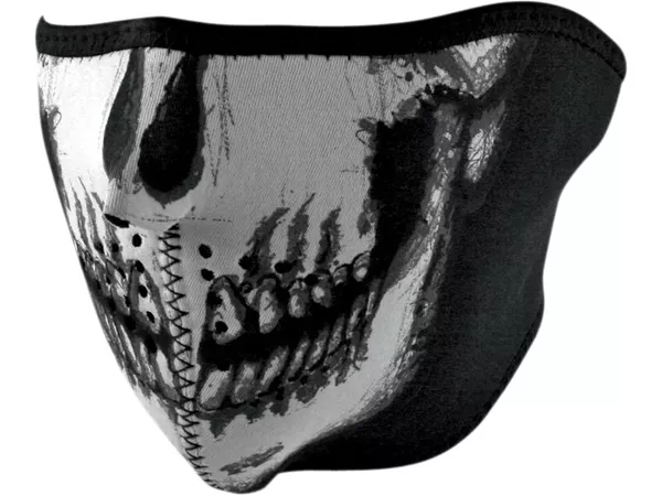 Half Face Mask Skull phosphorescent