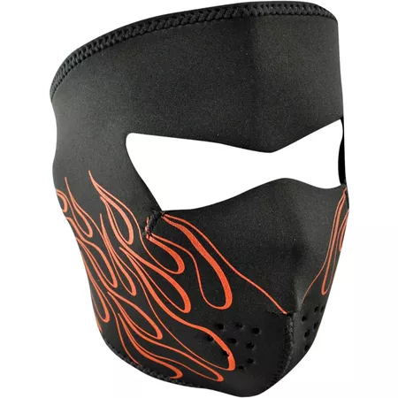 Face Mask Orange Flames