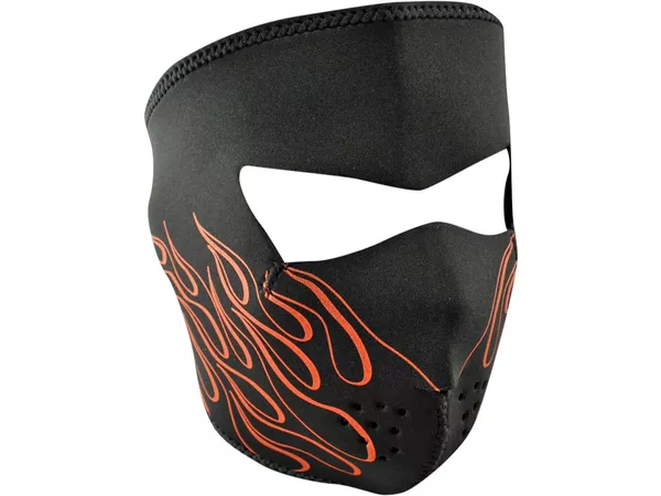 Face Mask Orange Flames