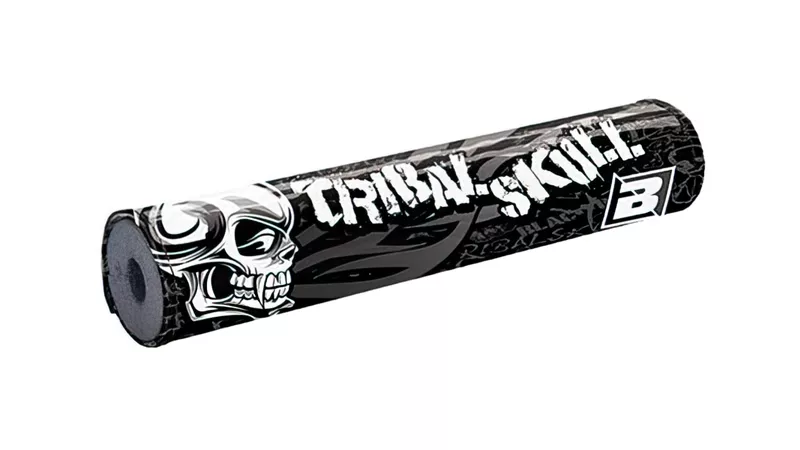 6824-blackbird-handlebar-pad-cross-brace-tribal-skull-1.webp