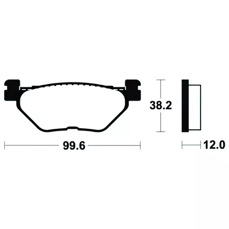 Bendix Brake Pads rear metallic Yamaha T-Max 500cc 2001-2003