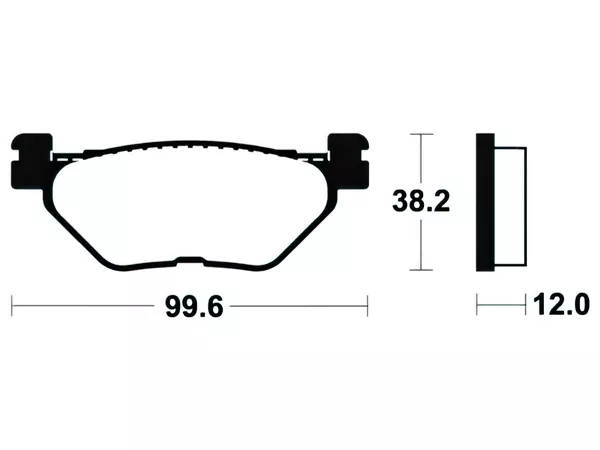 Bendix Brake Pads rear metallic Yamaha T-Max 500cc 2001-2003