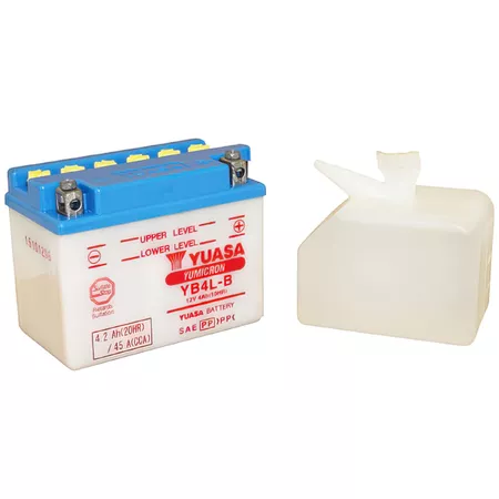 Yuasa Battery 12V \/ 4Ah YB4L-B standard \/ with electrolyte pack