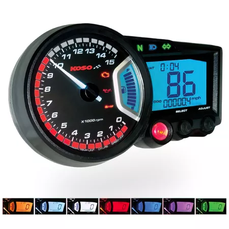 Koso Speedometer\/Tachometer RX2