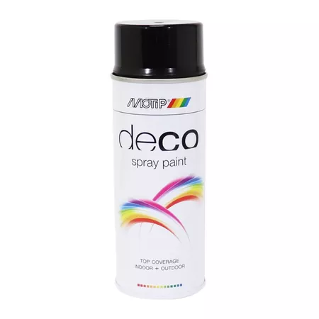 Spray Paint MoTip nitro-based glossy black 400ml