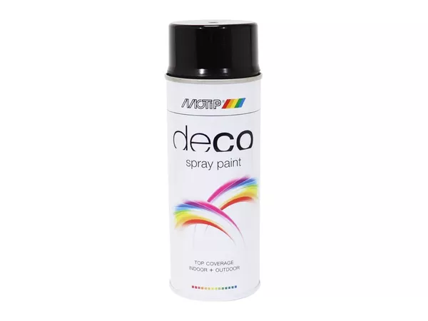 Spray Paint MoTip nitro-based glossy black 400ml