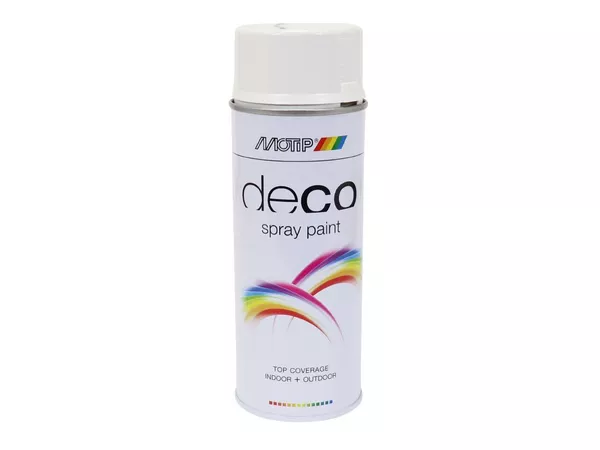 Spray Paint Motip RAL 9010 pure white 400ml