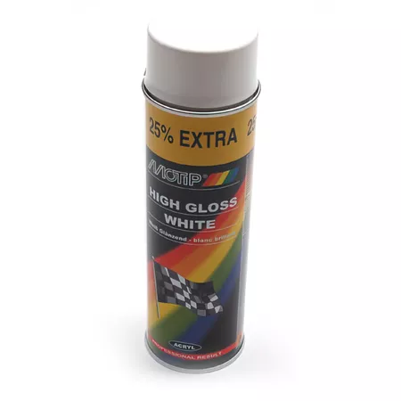 High Gloss Acrylic Spray Paint MoTip white 500ml