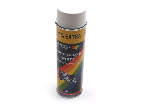 High Gloss Acrylic Spray Paint MoTip white 500ml