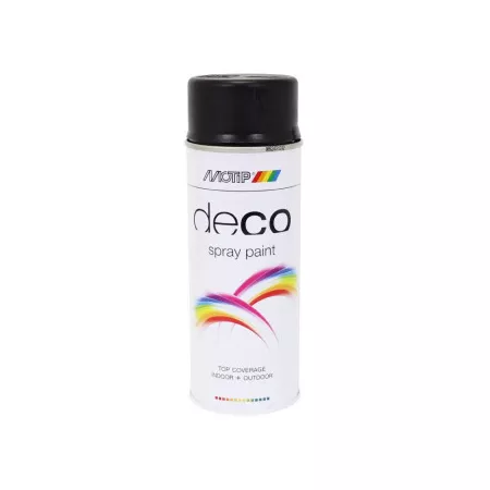 Spray Paint MoTip nitro-based matte deep black 400ml
