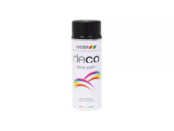 Spray Paint MoTip nitro-based matte deep black 400ml