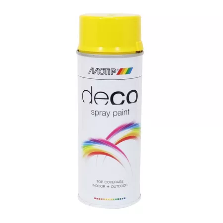 Spray Paint MoTip nitro-based glossy cadmium yellow 400ml