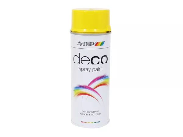 Spray Paint MoTip nitro-based glossy cadmium yellow 400ml