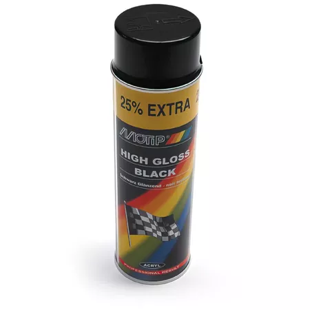 MoTip High Gloss Acrylic Paint black 500ml