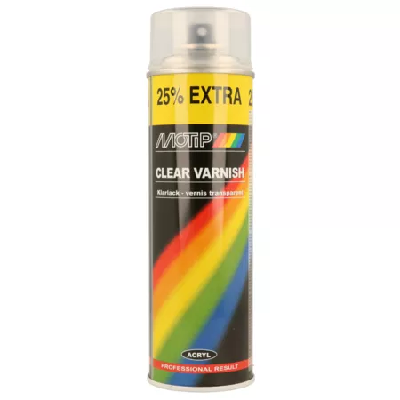 High Gloss Clear Varnish Spray MoTip 500ml
