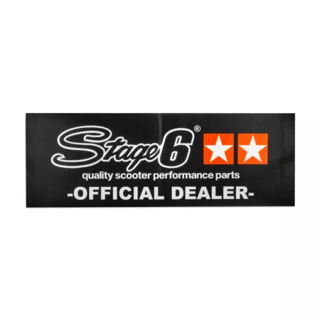 Banner Stage6 75x200cm black w\/ orange stars