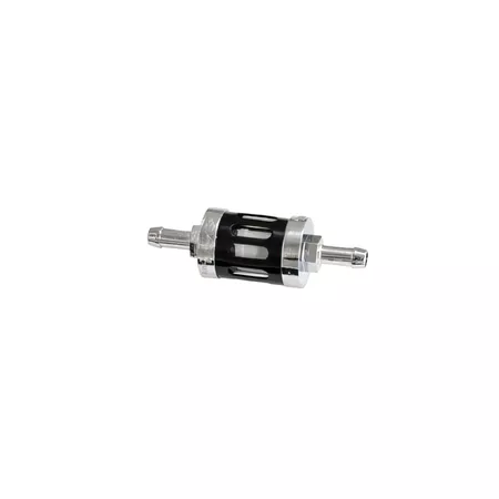 Fuel Filter 6mm chrome\/anodized black