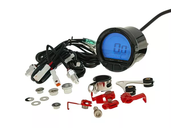 Koso Tachometer \/ Thermometer LCD DL-02R d.55mm black